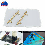 Darrahopens Home & Garden > Hobbies Large Safe Silicone Tray Mould Artist Mold Irregular Coaster Resin Craft Art DIY + 2 Handles