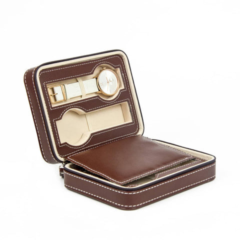 darrahopens Home & Garden > Hobbies Watch Box Display Travel Case PU Leather