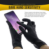 Darrahopens Home & Garden > Home & Garden Others 100x Nitrile Black Industrial Mechanic Tattoo Food Disposable Gloves Large