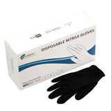 Darrahopens Home & Garden > Home & Garden Others 100x Nitrile Black Industrial Mechanic Tattoo Food Disposable Gloves Large
