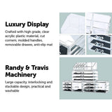 darrahopens Home & Garden > Home & Garden Others 11 Drawers Clear Acrylic Tower Organiser Cosmetic jewellery Luxury Storage Cabinet