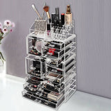 darrahopens Home & Garden > Home & Garden Others 11 Drawers Clear Acrylic Tower Organiser Cosmetic jewellery Luxury Storage Cabinet