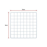 darrahopens Home & Garden > Home & Garden Others 12 Cube Wire Grid Organiser Bookcase Storage Cabinet Wardrobe Closet White