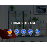 darrahopens Home & Garden > Home & Garden Others 12 Cube Wire Grid Organiser Bookcase Storage Cabinet Wardrobe Closet White
