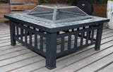 darrahopens Home & Garden > Home & Garden Others 18" Square Metal Fire Pit Outdoor Heater