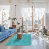 darrahopens Home & Garden > Home & Garden Others 200x140cm Floor Rugs Large Shaggy Rug Area Carpet Bedroom Living Room Mat - Turquoise
