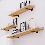 darrahopens Home & Garden > Home & Garden Others 20cm Floating Shelf Brackets Industrial Metal Shelving Supports 4-Pack