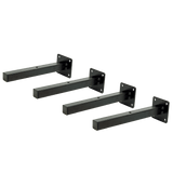 darrahopens Home & Garden > Home & Garden Others 20cm Floating Shelf Brackets Industrial Metal Shelving Supports 4-Pack