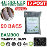 Darrahopens Home & Garden > Home & Garden Others 20PCS Air Purifying Bags Activated Bamboo Charcoal Freshener for Car Home Shoes 200g