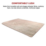 darrahopens Home & Garden > Home & Garden Others 230x160cm Floor Rugs Large Shaggy Rug Area Carpet Bedroom Living Room Mat - Beige