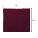 darrahopens Home & Garden > Home & Garden Others 230x200cm Floor Rugs Large Shaggy Rug Area Carpet Bedroom Living Room Mat - Burgundy