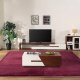 darrahopens Home & Garden > Home & Garden Others 230x200cm Floor Rugs Large Shaggy Rug Area Carpet Bedroom Living Room Mat - Burgundy
