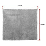 darrahopens Home & Garden > Home & Garden Others 230x200cm Floor Rugs Large Shaggy Rug Area Carpet Bedroom Living Room Mat - Grey