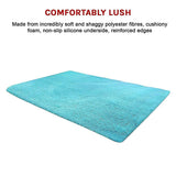 darrahopens Home & Garden > Home & Garden Others 230x200cm Floor Rugs Large Shaggy Rug Area Carpet Bedroom Living Room Mat - Turquoise