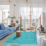 darrahopens Home & Garden > Home & Garden Others 230x200cm Floor Rugs Large Shaggy Rug Area Carpet Bedroom Living Room Mat - Turquoise