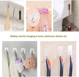 Darrahopens Home & Garden > Home & Garden Others 24 Packs Heavy Duty Adhesive Hooks Kitchen Wall Hooks