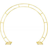 Darrahopens Home & Garden > Home & Garden Others 260cm Gold Metal Wedding Arch Round Balloon Birthday Party