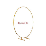 darrahopens Home & Garden > Home & Garden Others 2M Wedding Hoop Round Circle Arch Backdrop Flower Display Stand Frame Background