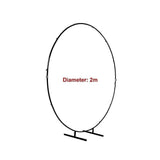 darrahopens Home & Garden > Home & Garden Others 2M Wedding Hoop Round Circle Arch Backdrop Flower Display Stand Frame Background