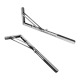 darrahopens Home & Garden > Home & Garden Others 2x 20" Stainless Steel Folding Table Bracket Shelf Bench 50kg Load Heavy Duty