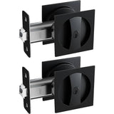 Darrahopens Home & Garden > Home & Garden Others 2x Contemporary Entry Square Pocket Door Hardware with Key