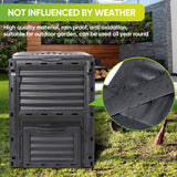 Darrahopens Home & Garden > Home & Garden Others 300L Large Garden Outdoor Compost Bin Composter BPA Free Compost Barrel