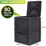 Darrahopens Home & Garden > Home & Garden Others 300L Large Garden Outdoor Compost Bin Composter BPA Free Compost Barrel