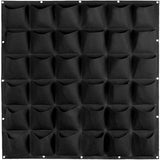 Darrahopens Home & Garden > Home & Garden Others 36 Pockets Wall Hanging Planter Planting Grow Bag Vertical Garden Vegetable Flower Black