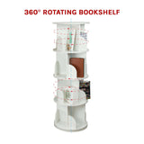 darrahopens Home & Garden > Home & Garden Others 360-degree Rotating 4 Tier Display Shelf Bookcase Organiser