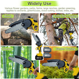 Darrahopens Home & Garden > Home & Garden Others 36V 8" Mini Cordless Electric Chainsaw 2XBattery 36V Wood Cutter Rechargeable