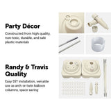 darrahopens Home & Garden > Home & Garden Others 3x4m Full Set Balloon Arch Column Kit Floor Base Stand For Wedding & Party