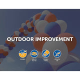 darrahopens Home & Garden > Home & Garden Others 3x4m Full Set Balloon Arch Column Kit Floor Base Stand For Wedding & Party