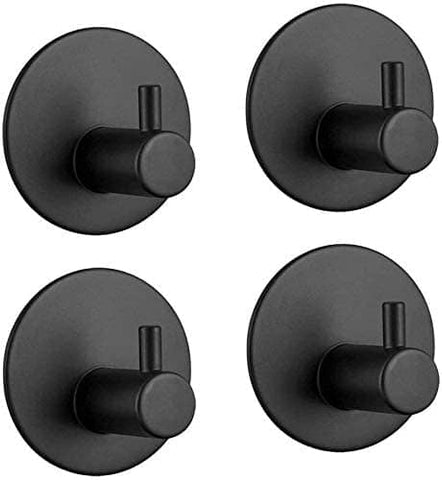 Darrahopens Home & Garden > Home & Garden Others 4 Pack Stainless Steel self-Adhesive Wall Hook for Bathroom and Kitchen
