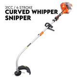 Darrahopens Home & Garden > Home & Garden Others 4 STROKE Curved Split Shaft Line Trimmer Garden Lawn Whipper Snipper