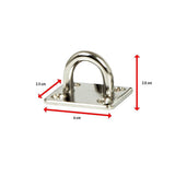 darrahopens Home & Garden > Home & Garden Others 4X M6 304 Stainless Steel Oblong Pad Eye Plate Marine Hardware Staple Hook
