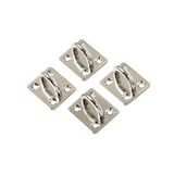 darrahopens Home & Garden > Home & Garden Others 4X M6 304 Stainless Steel Oblong Pad Eye Plate Marine Hardware Staple Hook