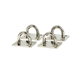 darrahopens Home & Garden > Home & Garden Others 4X M6 304 Stainless Steel Oblong Pad Eye Plate Marine Hardware Staple Hook