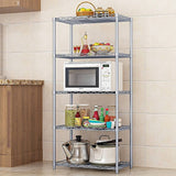darrahopens Home & Garden > Home & Garden Others 5 Tier Chrome Metal Storage Rack Shelving Wire Shelf