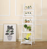 darrahopens Home & Garden > Home & Garden Others 5 Tier Wooden Ladder Shelf Stand Storage Book Shelves Shelving Display Rack