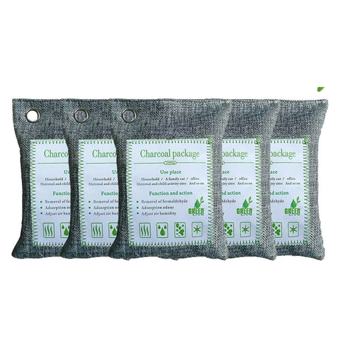 darrahopens Home & Garden > Home & Garden Others 5PCS Air Purifying Bags Activated Bamboo Charcoal Freshener for Car Home Shoes 200g