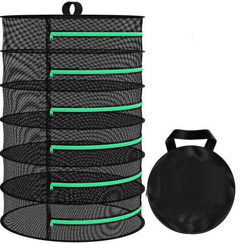 Darrahopens Home & Garden > Home & Garden Others 6-Layer 120cm Foldable Herb Vegetable Fruit Drying Dehydrating Rack Mesh Hanging Dryer