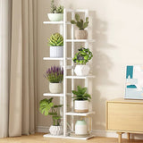 darrahopens Home & Garden > Home & Garden Others 6 Tiers Vertical Bamboo Plant Stand Staged Flower Shelf Rack Outdoor Garden