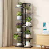 darrahopens Home & Garden > Home & Garden Others 6 Tiers Vertical Bamboo Plant Stand Staged Flower Shelf Rack Outdoor Garden
