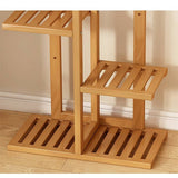 darrahopens Home & Garden > Home & Garden Others 6 Tiers Vertical Bamboo Plant Stand Staged Flower Shelf Rack Outdoor Garden