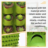 Darrahopens Home & Garden > Home & Garden Others 72 Pockets Wall Hanging Planter Planting Grow Bag Vertical Garden Vegetable Flower Green