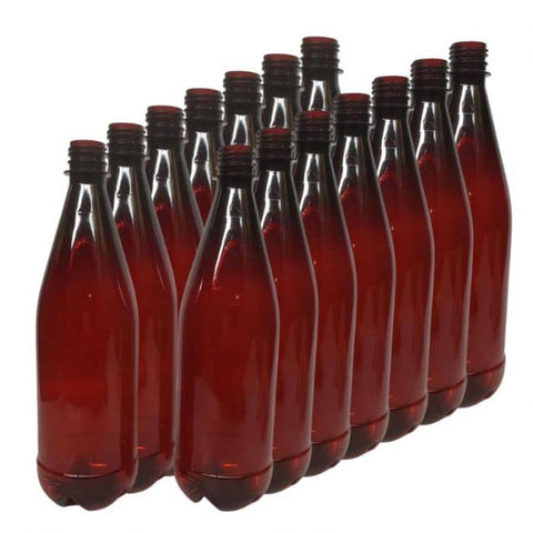 Darrahopens Home & Garden > Home & Garden Others 750ml Amber PET beer bottle with caps x 16