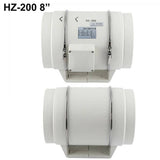 darrahopens Home & Garden > Home & Garden Others 8" Inch Silent Extractor Fan Duct Hydroponic Inline Exhaust Vent Industrial