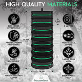 Darrahopens Home & Garden > Home & Garden Others 8-Layer 162cm Foldable Herb Vegetable Fruit Drying Dehydrating Rack Mesh Hanging Dryer