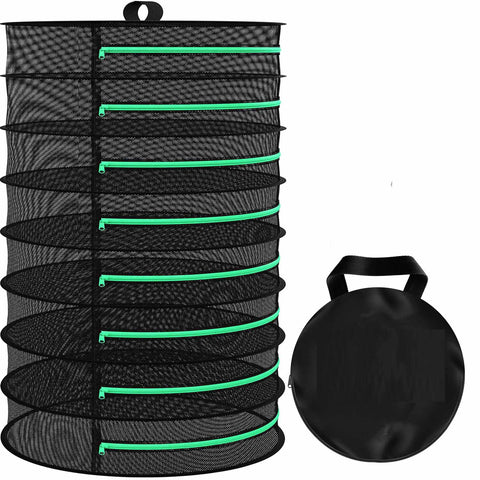 Darrahopens Home & Garden > Home & Garden Others 8-Layer 162cm Foldable Herb Vegetable Fruit Drying Dehydrating Rack Mesh Hanging Dryer