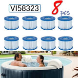 darrahopens Home & Garden > Home & Garden Others 8PCS Replacement Bestway VI Filter Cartridge Inflatable Lay-Z-Spa Filters 58323